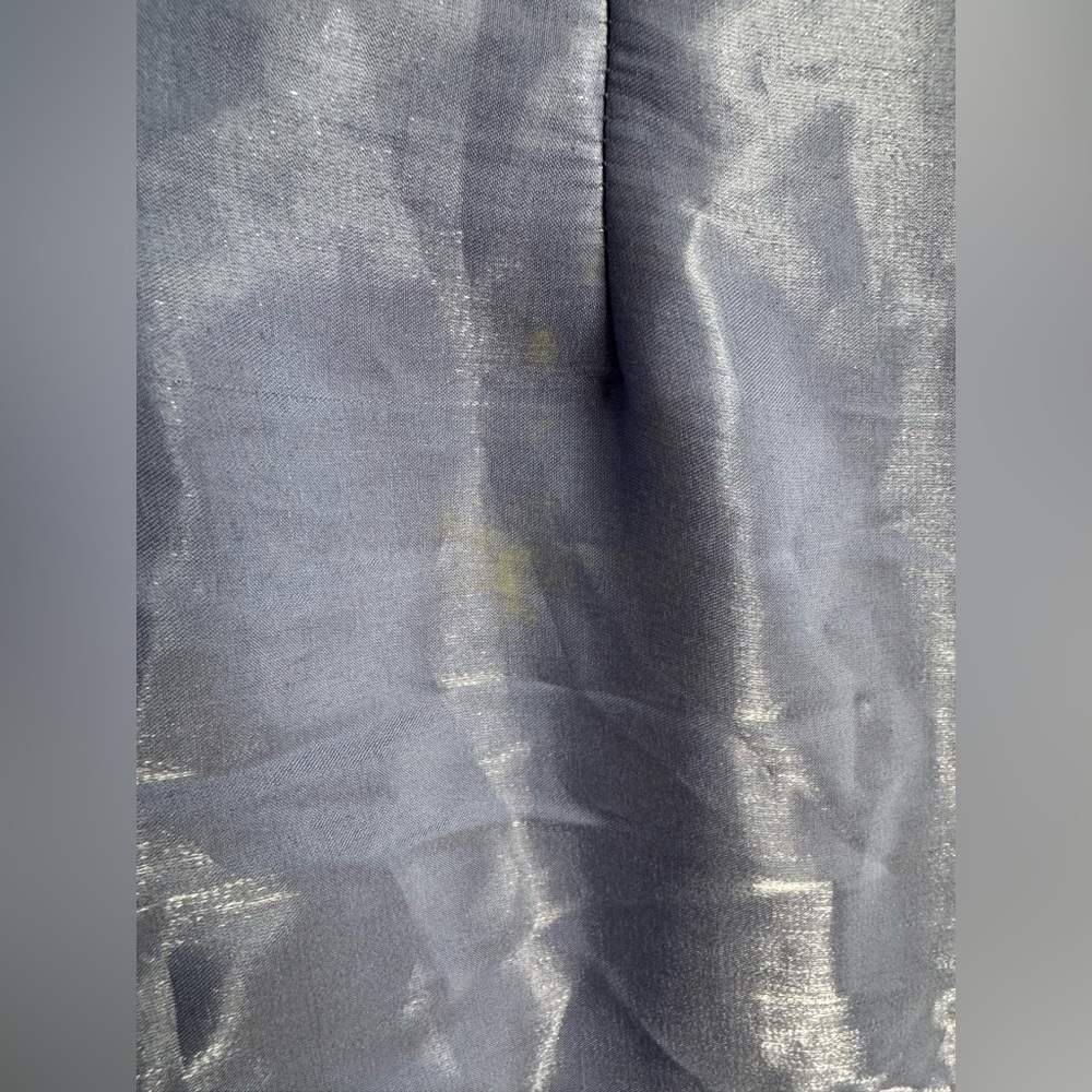 Vintage Scott McClintock Periwinkle Purple Sleeveless Satin Formal Prom Dress - Picture 7 of 13
